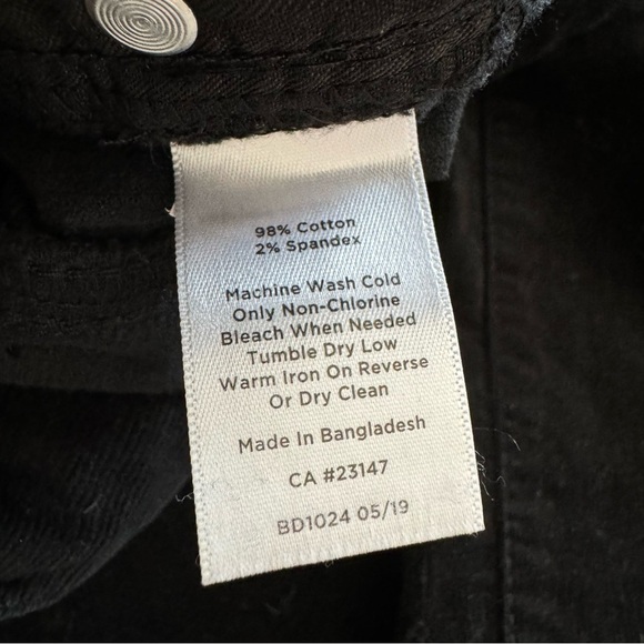 Talbots High Waist Black Corduroy Straight Leg Pants - Picture 9 of 9